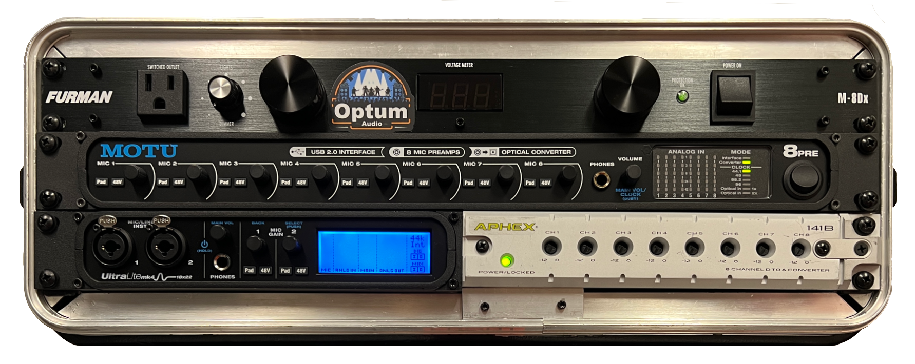 Interface rig — front view